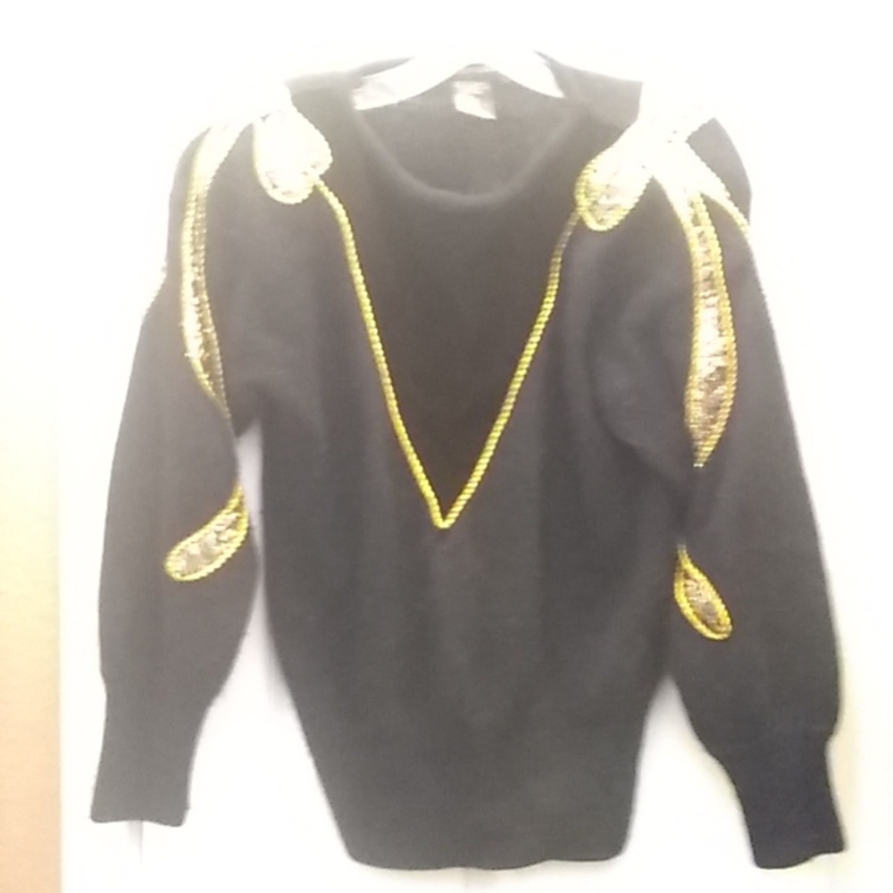 FINAL MARKDOWN Ladies' I. B. Diffusion Embellished vintage Sweater (S)